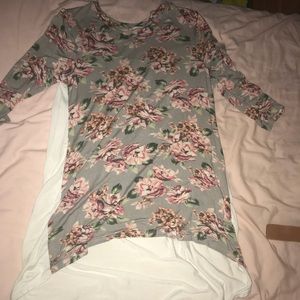 Long floral top